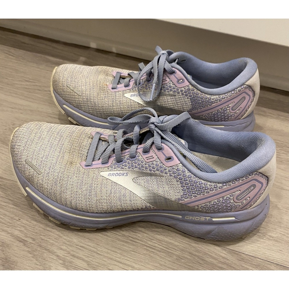 Brooks Ghost 14 Womens 8 B Shoes Purple Running Walking Gym Cushion Athletic